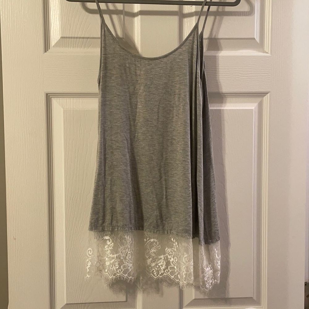 Grey and lace shirt